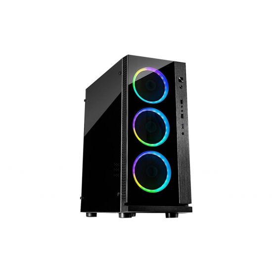 Inter-Tech Case ATX Midi W-III RGB Kabinet