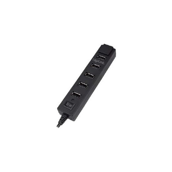 LogiLink USB 2.0 Hub 7-Port - hub - 7 porte