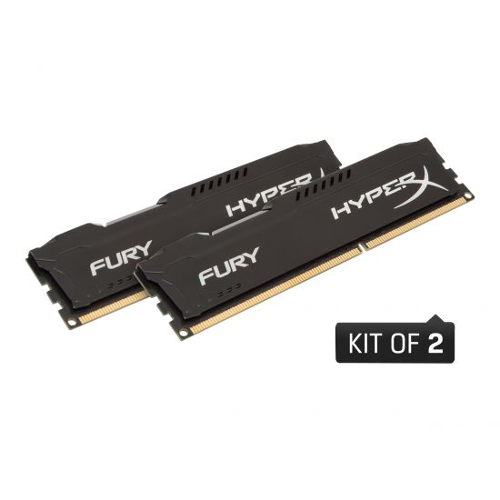 HyperX FURY - 16GB: 2x8GB - DDR3 - 1600MHz - DIMM 240-pin