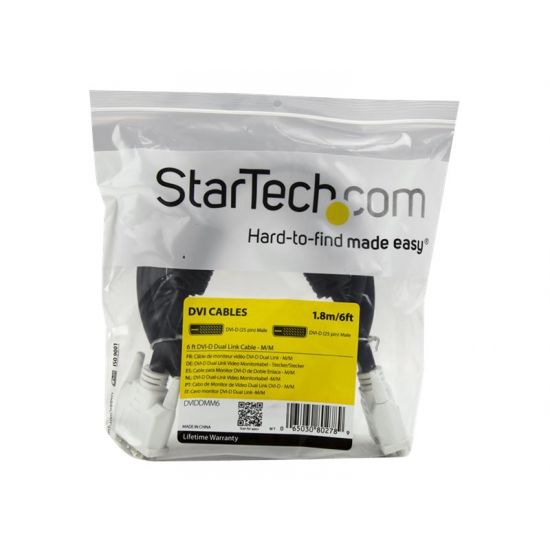 StarTech.com 6 ft DVI-D Dual Link Cable