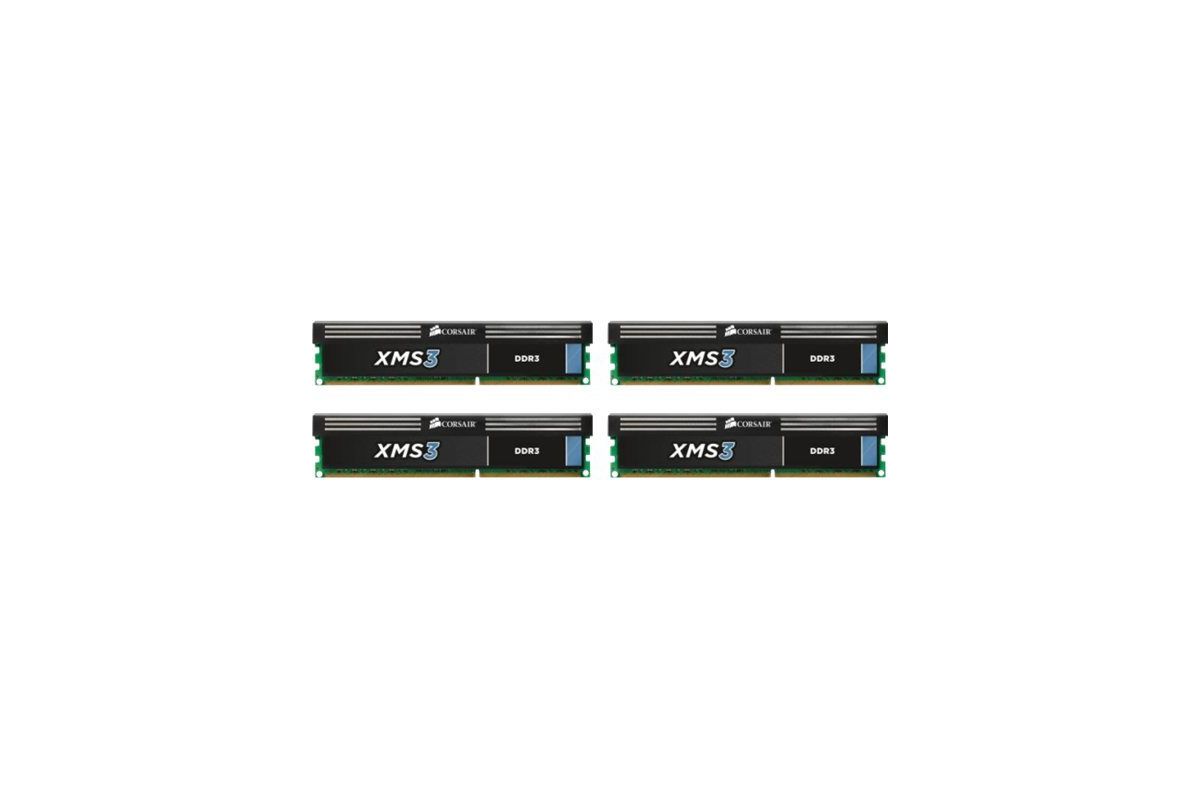 Corsair XMS3 - 32GB: 4x8GB - DDR3 - 1600MHz - DIMM 240-pin