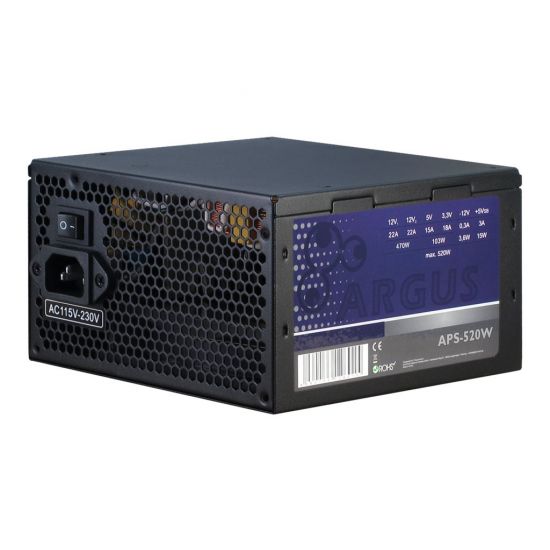 Inter-Tech Argus APS-520W - strømforsyning - 520W