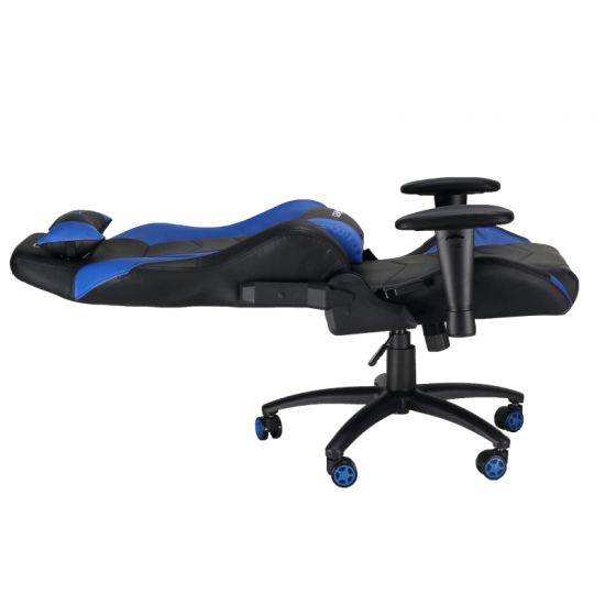 GEAR4U Dominator Sort/Blå Gamer Stol