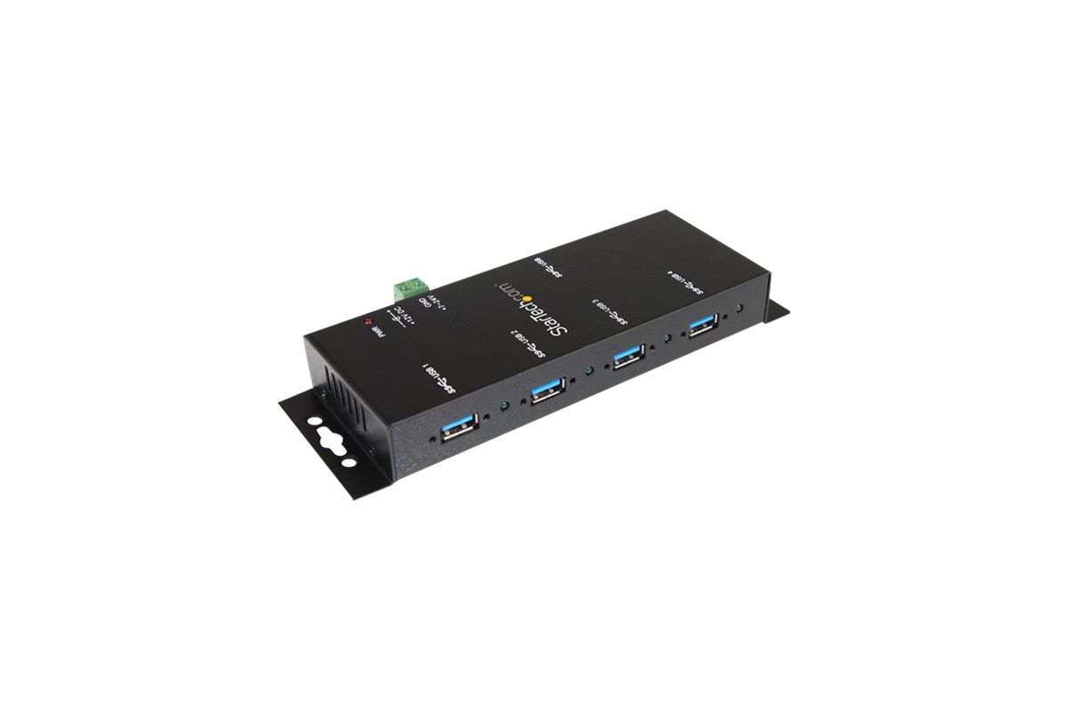 StarTech.com 4 Port Industrial USB 3.0 Hub Mountable