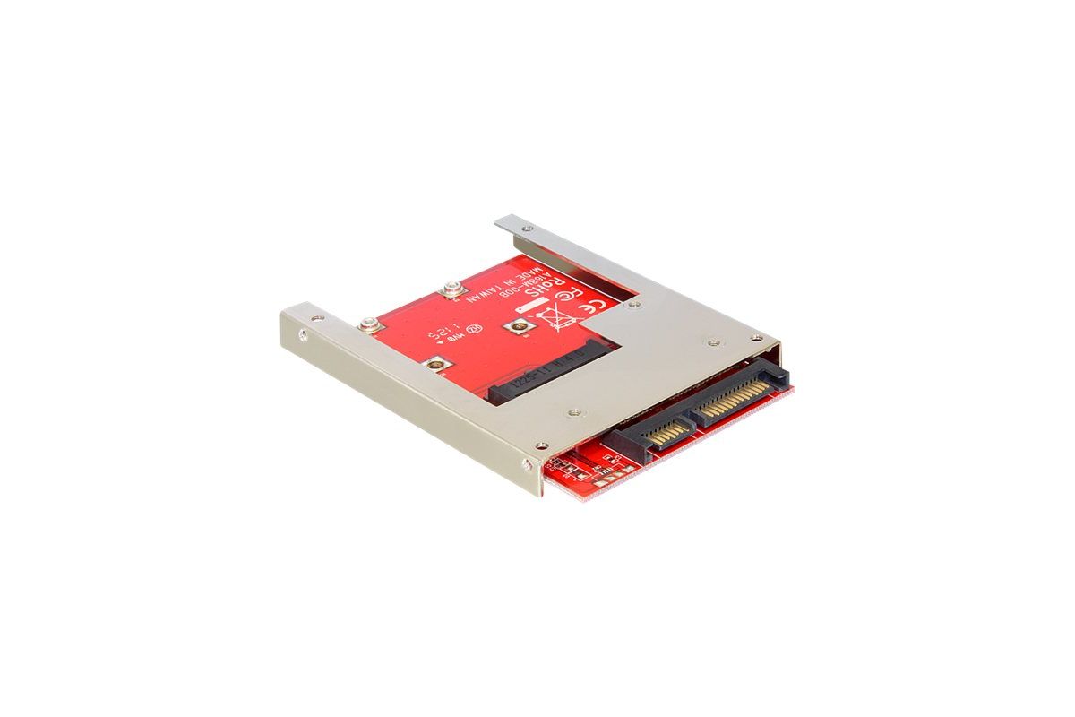 DeLOCK Converter SATA 22 pin > mSATA with 2.5" Frame