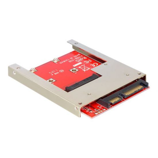 DeLOCK Converter SATA 22 pin > mSATA with 2.5" Frame