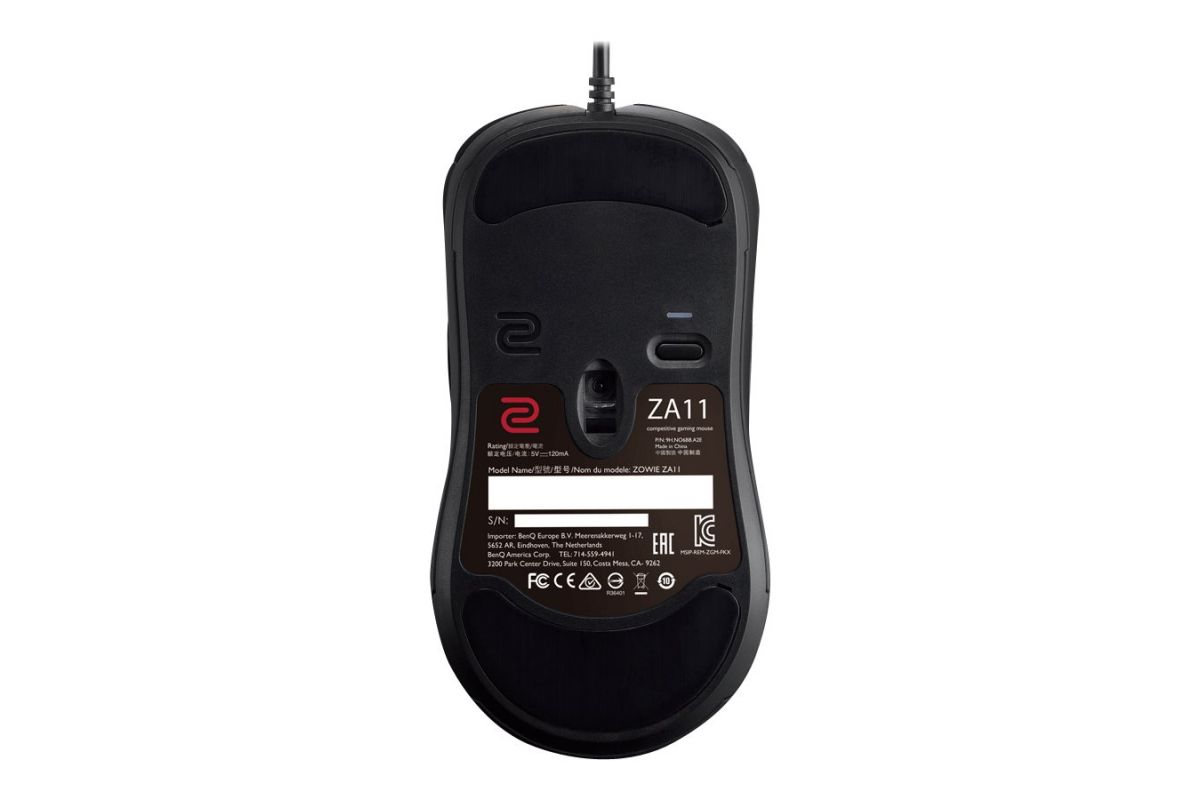 ZOWIE ZA11 Gaming Mus, optisk Avago ADNS-3310 Sensor
