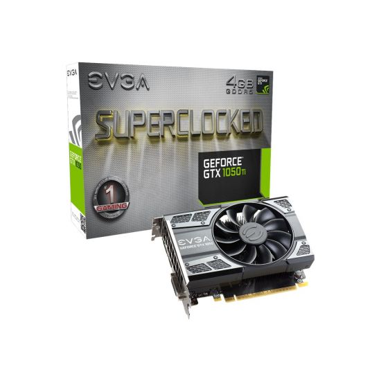 EVGA GeForce GTX 1050 Ti SC Gaming - NVIDIA GTX1050Ti - 4GB GDDR5 - PCI Express 3.0 x16