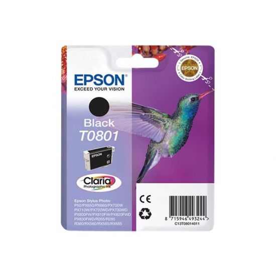 Epson T0801 - sort - original - blækpatron