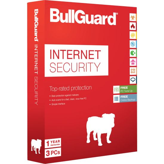 BullGuard Internet Security - 1 år, 3 enheder, mediefri