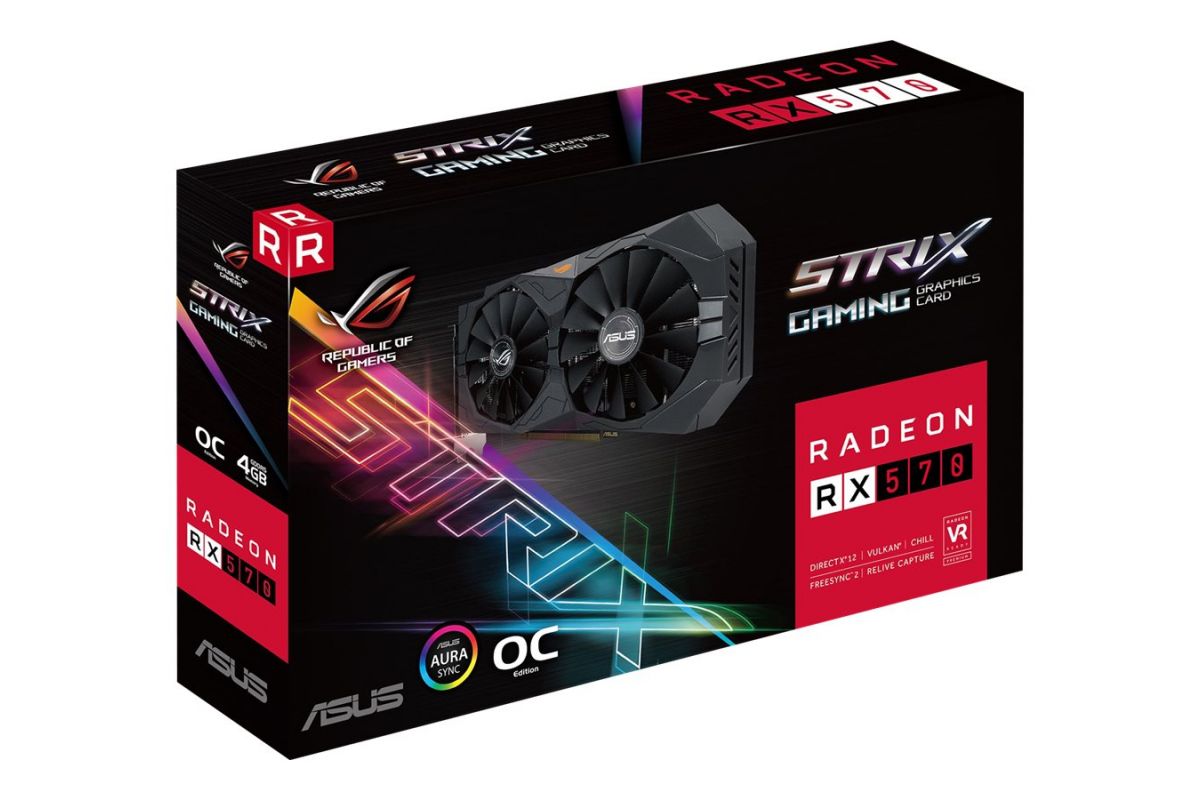 ASUS ROG-STRIX-RX570-O4G-GAMING - AMD Radeon RX570 - 4GB GDDR5