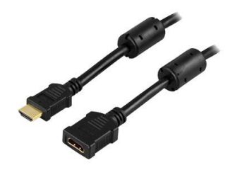 DELTACO HDMI forlængerkabel 2 m Sort