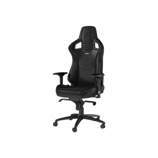 noblechairs EPIC Series Sort Ægte Læder Gamer Stol