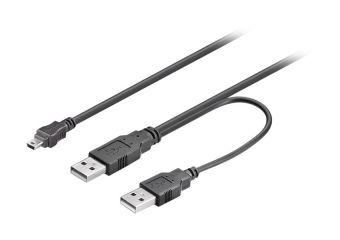 MicroConnect USB / strøm kabel