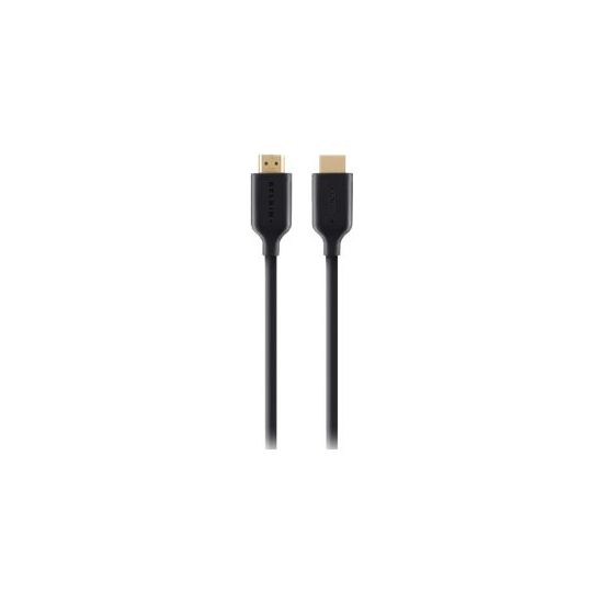 Belkin High Speed HDMI Cable with Ethernet - HDMI med Ethernet-kabel - 2 m