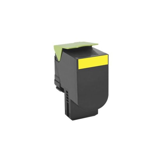 Lexmark 702HY - gul - original - tonerpatron - LCCP, LRP