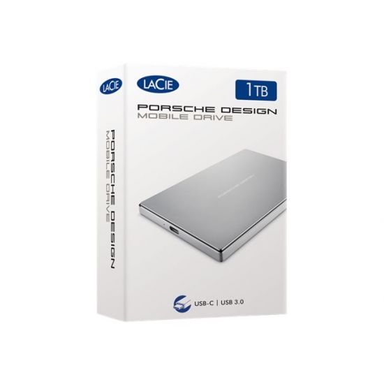 LaCie Porsche Design Mobile Drive - 1TB - USB 3.1 Gen 1 - 24 pin USB-C