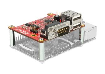 DeLock Converter Raspberry Pi USB Micro-B female / USB pin header > 2 x USB type A female + 2 x serial RS-232