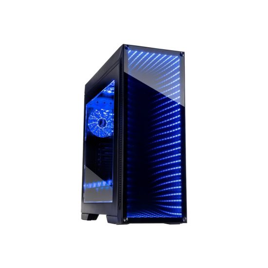 Inter-Tech ATX Infinity-Mirror M-908 LED Midi Kabinet