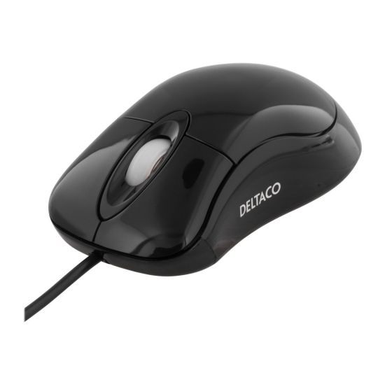 DELTACO Optisk Mus USB Sort
