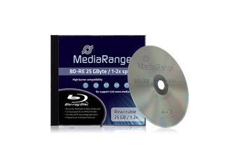 Bluray MediaRange 25GB 1pcs BD-RE JewelCase 2x