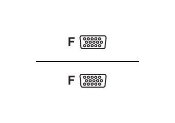 Deltaco gender changer VGA (omformer)