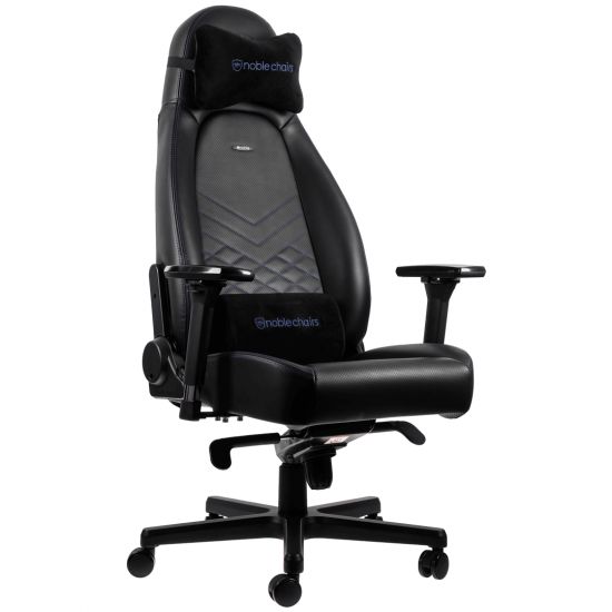 noblechairs ICON Series Faux Leather Black/Blue