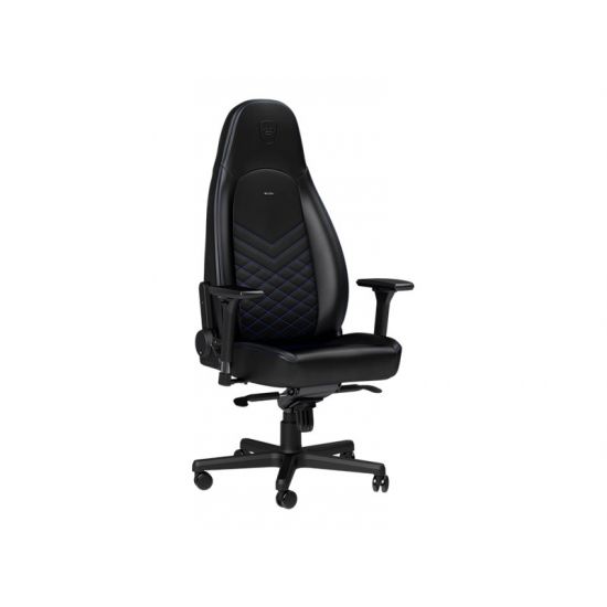 noblechairs ICON Series Sort/Blå Kunstlæder Gamer Stol