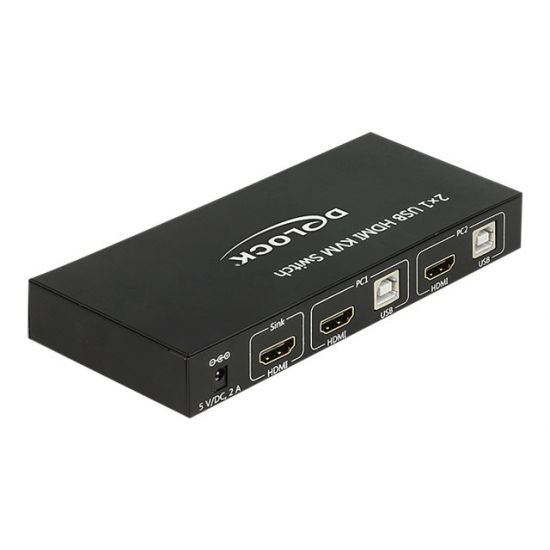DeLock HDMI KVM Switch 2 > 1 with USB and Audio
