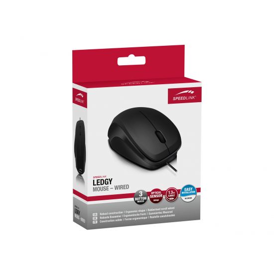 SPEEDLINK LEDGY - mus - 2.4 GHz - sort