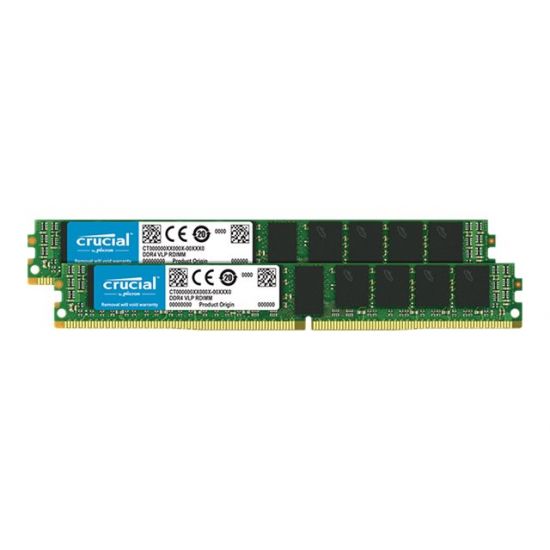 Crucial - 32GB: 2x16GB - DDR4 - 2133MHz - DIMM 288-PIN meget lav profil