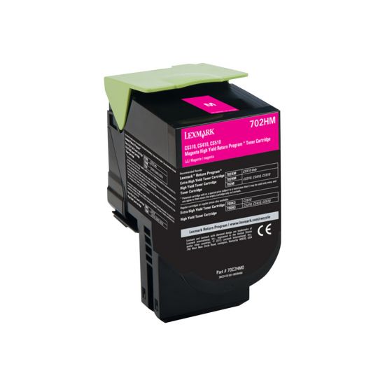 Lexmark 702HM - magenta - original - tonerpatron - LCCP, LRP