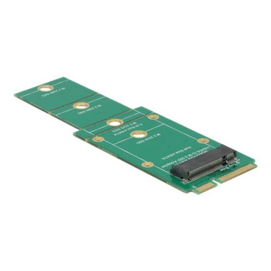 DeLOCK Adapter M.2 NGFF > mSATA - lagringskontrol - M.2 Card - mSATA