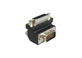 DeLOCK Adapter DVI 24+5 female / VGA 15 pin male 90°angled