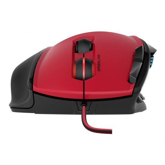 SPEEDLINK SCELUS - mus - USB - sort, rød