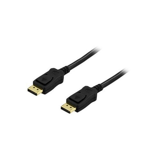 DELTACO DisplayPort kabel 3 m Sort
