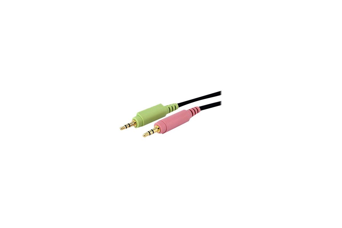 StarTech.com 4-in-1 USB Dual Link DVI-D KVM Switch Cable with Audio and Microphone