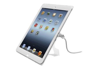 Compulocks iPad Lockable Case Bundle With Combination Cable Lock and iPad Air Security Case / Cover Clear