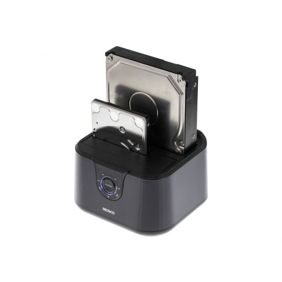 DELTACO Harddiskdock til 2,5", 3,5" harddiske til USB 3.0