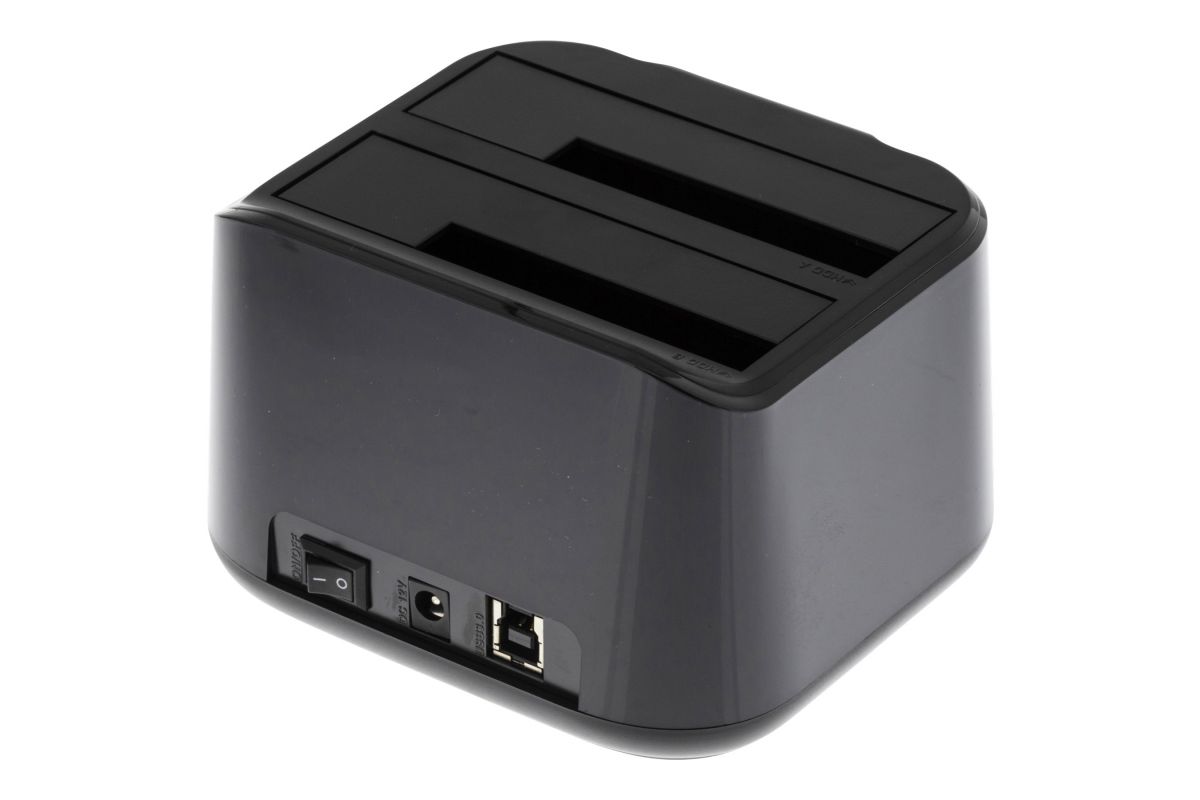 DELTACO Harddiskdock til 2,5", 3,5" harddiske til USB 3.0
