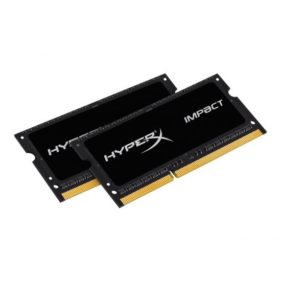 HyperX Impact Black Series - 8GB: 2x4GB - DDR3L - 1600MHz - SO DIMM 204-PIN