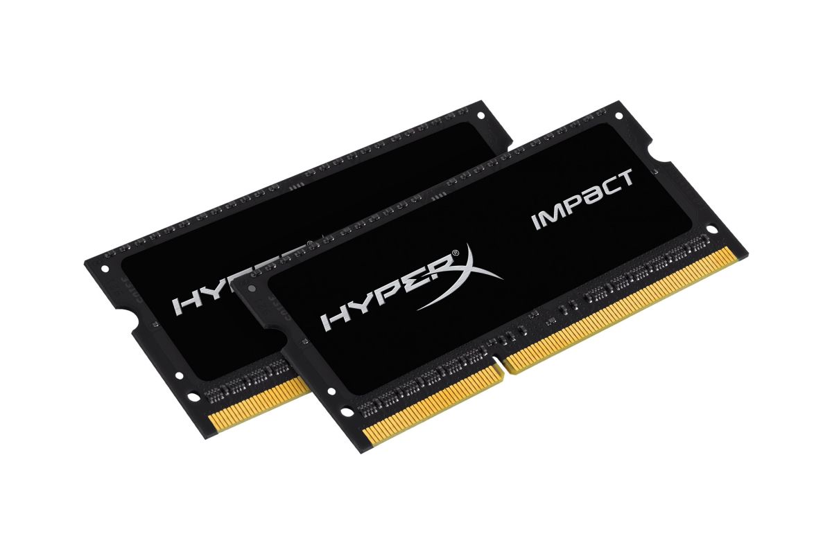 HyperX Impact Black Series - 8GB: 2x4GB - DDR3L - 1600MHz - SO DIMM 204-PIN