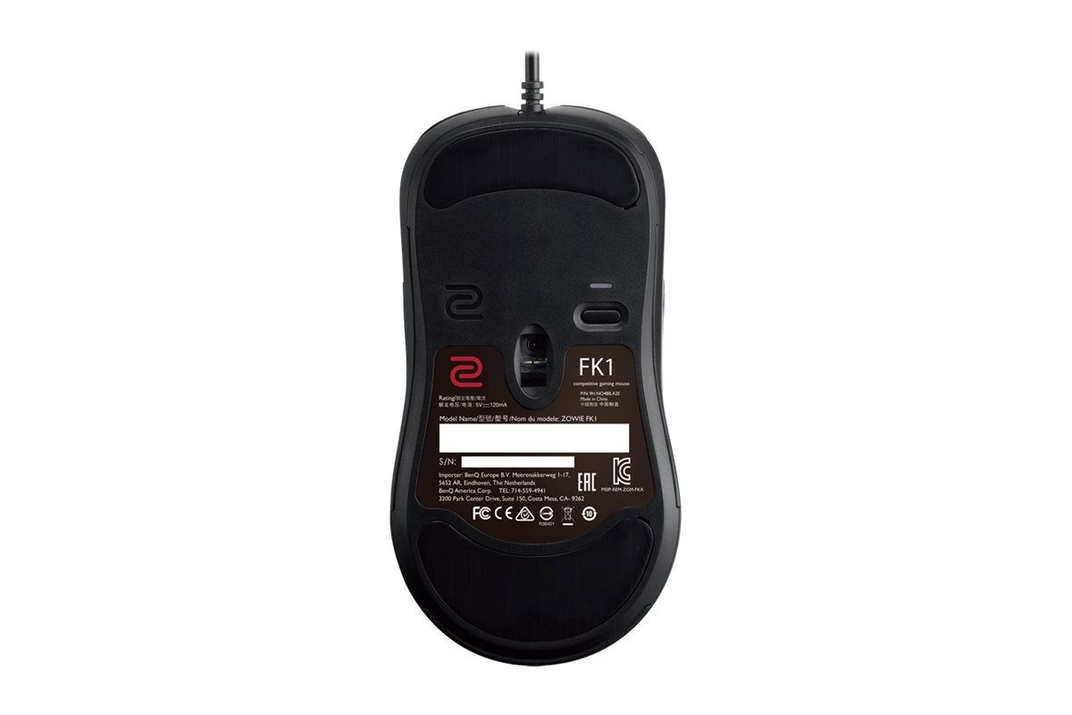 ZOWIE FK1 Gaming mus, optisk Avago ADNS-3310 Sensor