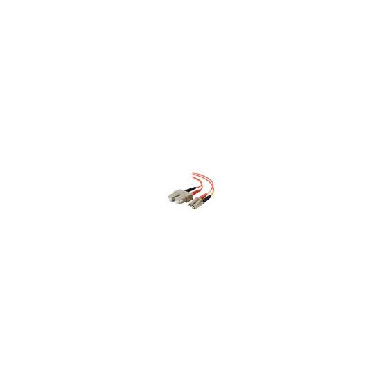 C2G LC-SC 50/125 OM2 Duplex Multimode PVC Fiber Optic Cable (LSZH)