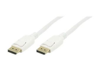 DELTACO DisplayPort kabel 1 m Hvid