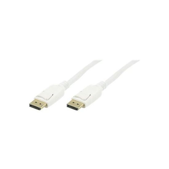 DELTACO DisplayPort kabel 1 m Hvid