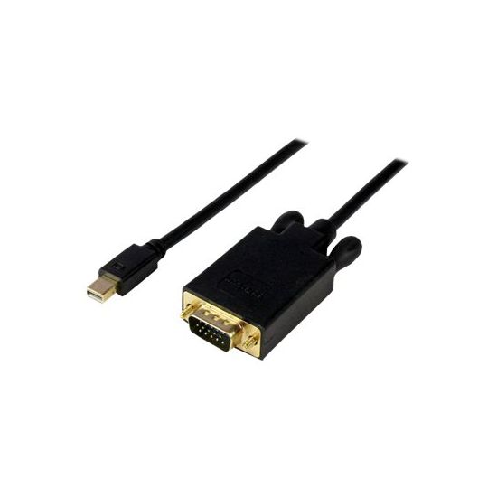 StarTech.com 10ft Mini DisplayPort to VGA Adapter Cable mDP to VGA Black