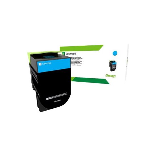 Lexmark 702HCE - Højtydende - cyan - original - tonerpatron - Lexmark Corporate