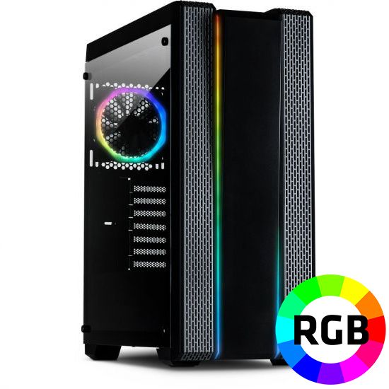 Føniks Intel i7/RTX2080 Gamer Computer - Intel i7 9700K - 32GB DDR4 - Nvidia RTX 2080 8GB - 1TB SSD - Uden Windows