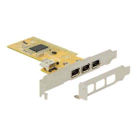 DeLock PCI Card > 3 x external + 1 x internal FireWire A - FireWire adapter
